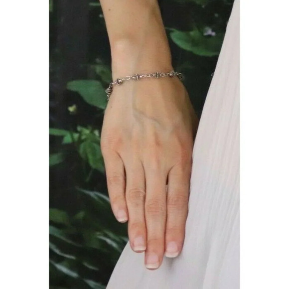 Sterling Silver Link Bracelet 7 1/4 inch - Picture 2 of 9